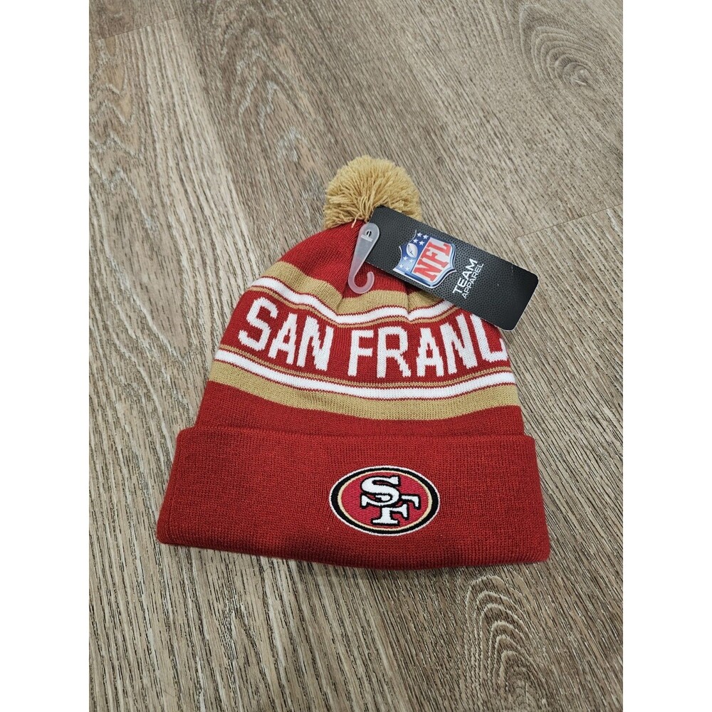 San Francisco 49ers Beanie Winter Knit Youth Size One Size NFL Football